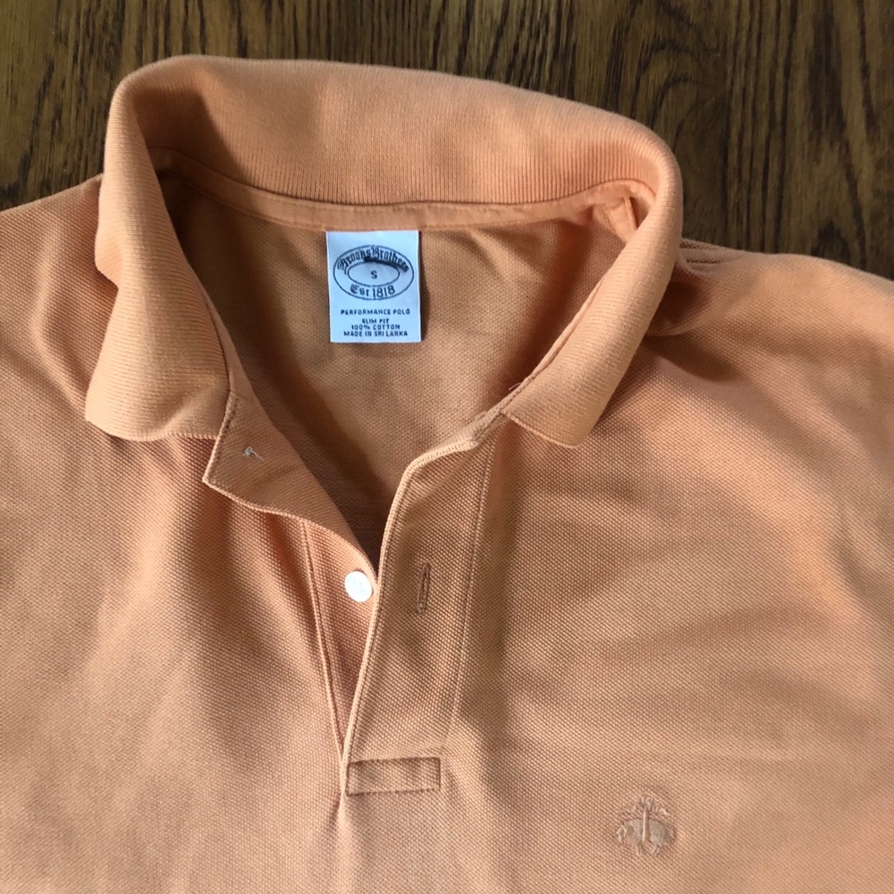 Brooks Brothers Light Orange Polo Shirt